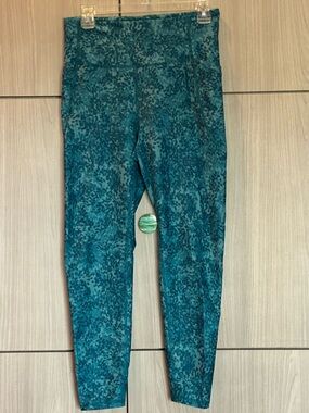 Freely Women's Haven Large High Waist 7/8 Pocket Leggings Turquoise